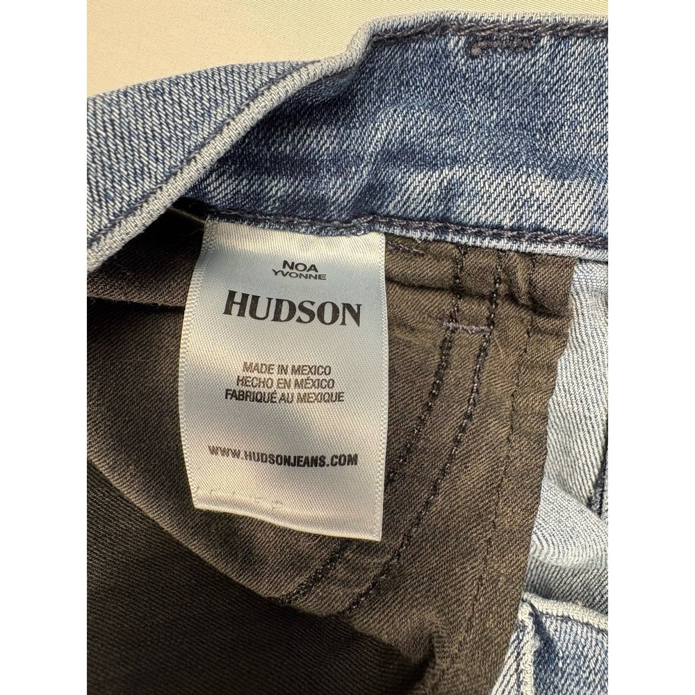 Hudson Noa High Rise Straight Crop Jeans Womens 28 Yvonne Medium Wash Denim - Picture 3 of 8